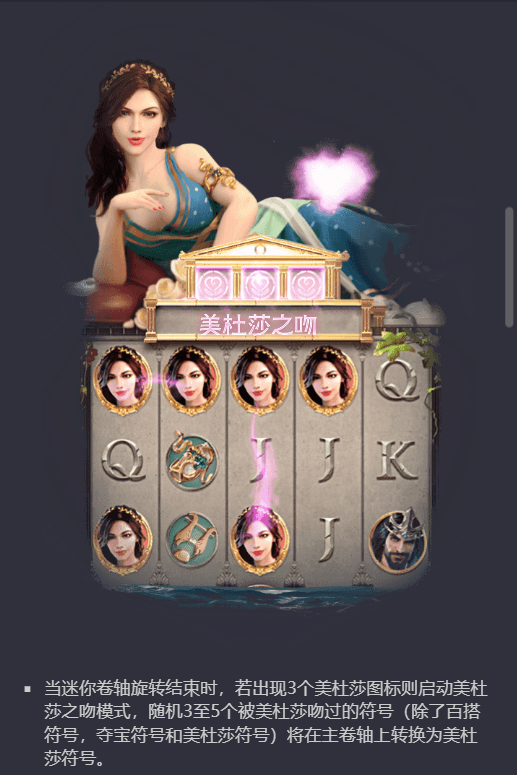 PG电子美杜莎迷你卷轴美杜莎之吻模式说明图